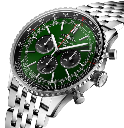 Breitling Green Dial AB0137241L1A1