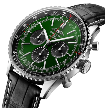 Breitling Green Dial AB0137241L1P1