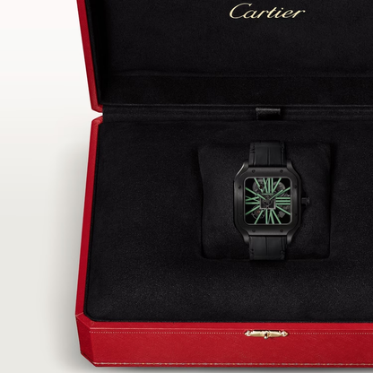 Santos Skeleton De Cartier White Dial - WHSA0009
