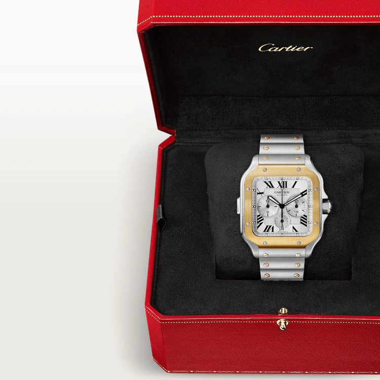 Santos De Cartier Chronograph White Dial - W2SA0008