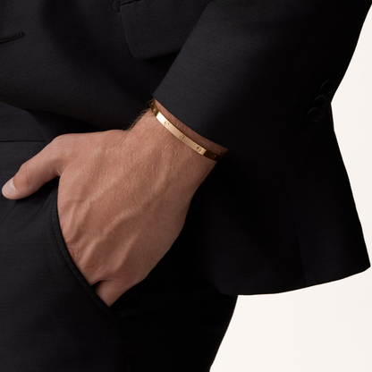 LOVE Bracelet, Medium Model, 4 Diamonds Rose Gold Size 19