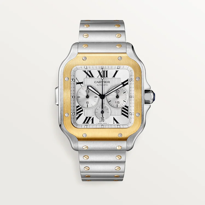 Santos De Cartier Chronograph White Dial - W2SA0008