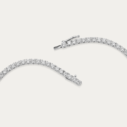 14k Gold 10 1/4 ct Lab-grown Diamond Tennis Necklace