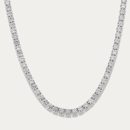 14k Gold 15 ct Lab-grown Diamond Tennis Necklace