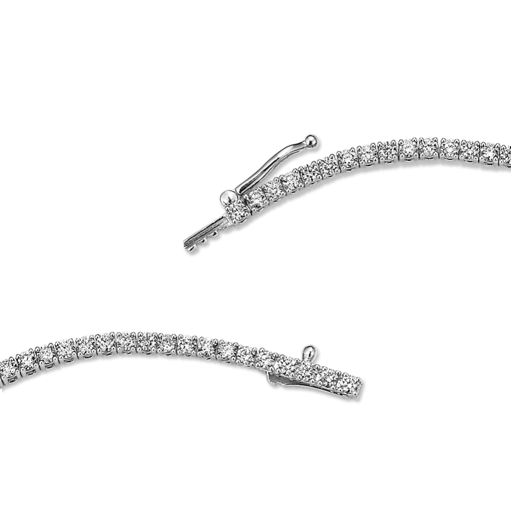14k Gold 5 ct Lab-grown Diamond Tennis Necklace