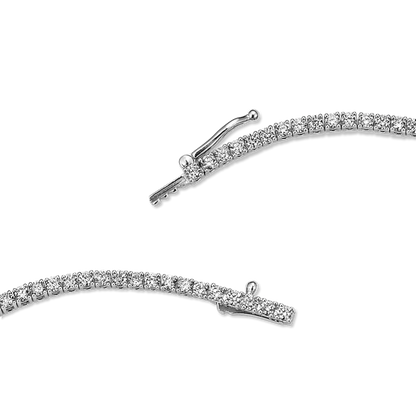 14k Gold 5 ct Lab-grown Diamond Tennis Necklace