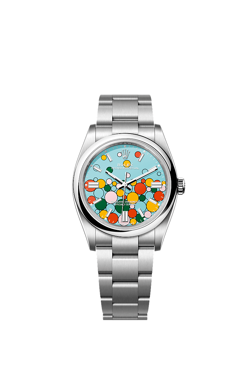 Rolex Oyster Perpetual 36mm Celebration motif Dial 126000