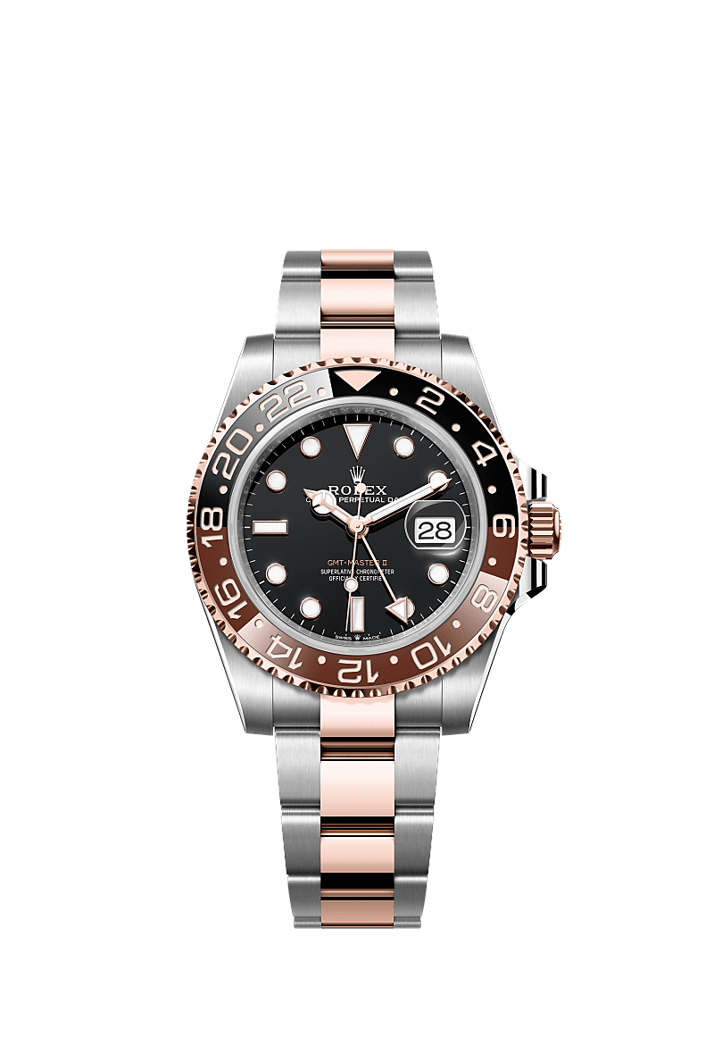 Rolex GMT Master II Rootbeer 408691K8 Bright Black Dial 126711CHNR