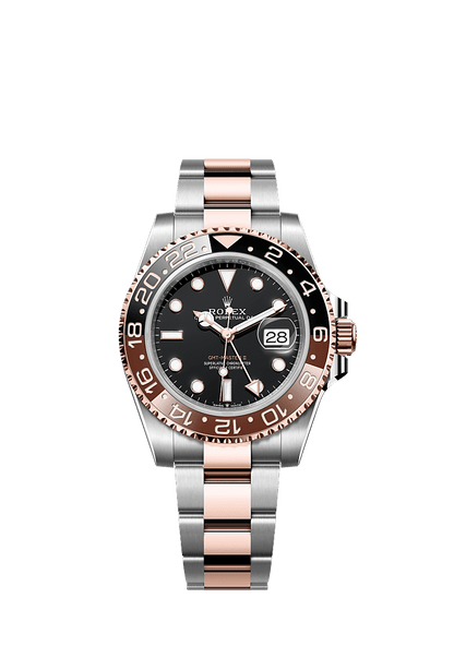 Rolex GMT Master II Rootbeer 408691K8 Bright Black Dial 126711CHNR