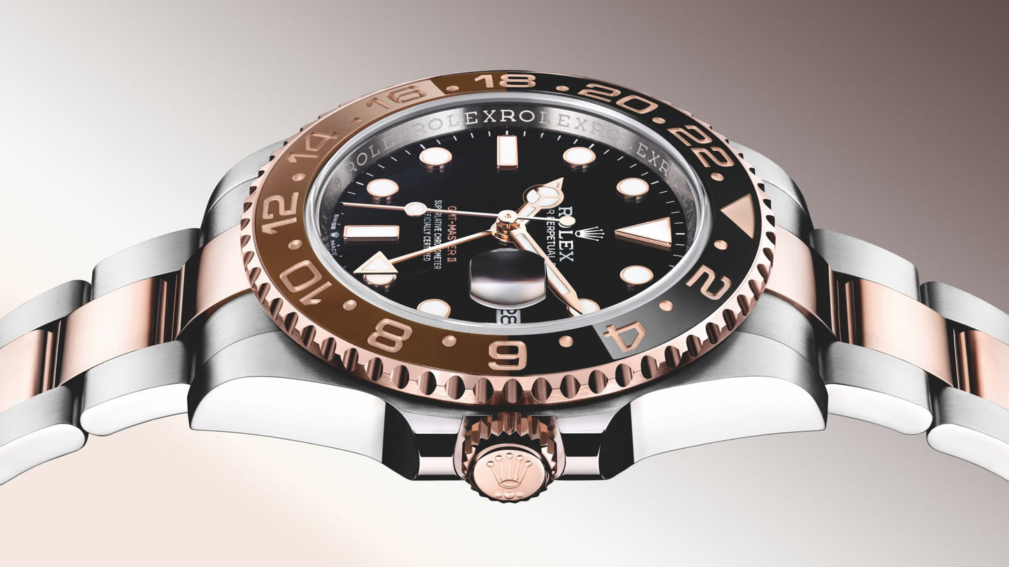 Rolex GMT Master II Rootbeer 408691K8 Bright Black Dial 126711CHNR