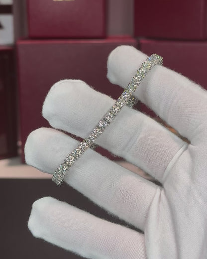 14k White Gold Lab Diamond Tennis Bracelet