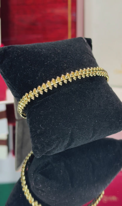 Clash De Cartier Design 18k Yellow Gold Bracelet