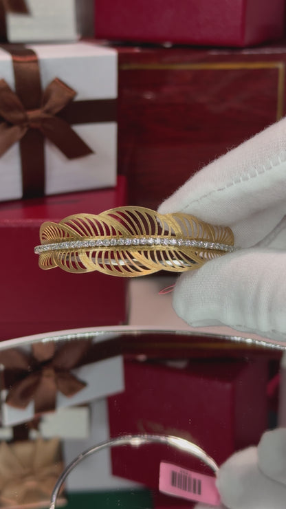 14k Rose Gold Pattern Bracelet