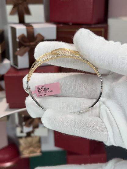 14k Rose Gold Pattern Bracelet