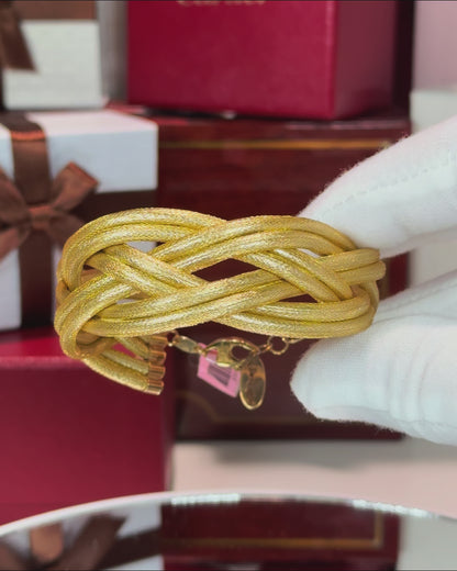 14k Yellow Gold Braid Bracelet