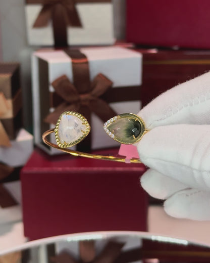 14k Yellow Gold Open Cuff Bracelet