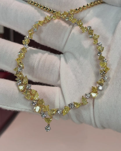 Yellow Diamond 14k Yellow Gold Necklace