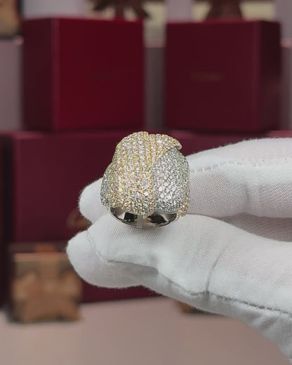14k 2 Color Diamond Ring