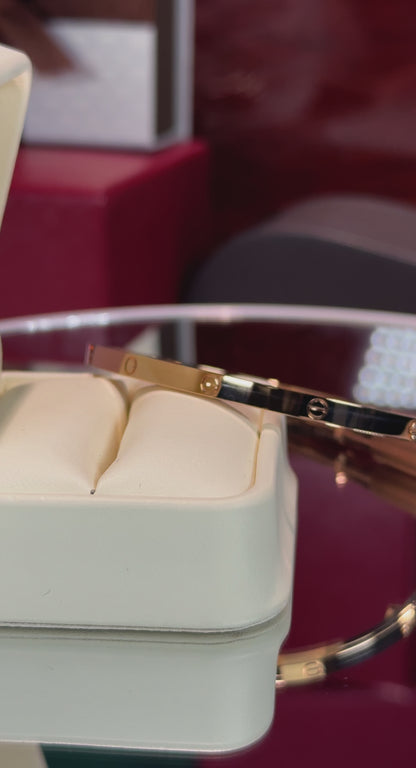 Cartier Love Bracelet Non-paved 18k Rose Gold Small Model,