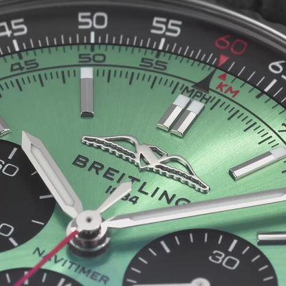 Breitling Green Dial AB0138241L1P1