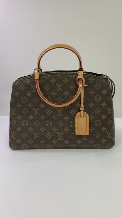 LOUIS VUITTON Grand Palais Bag, Monogram coated leather, Gold Hardware