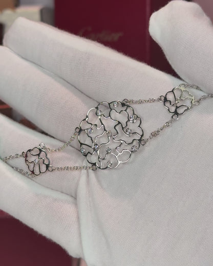 18k White Gold Filigree Bracelet