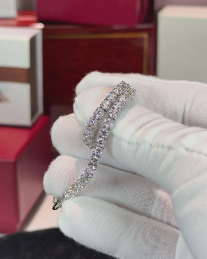 14k White Gold Diamond Tennis Bracelet