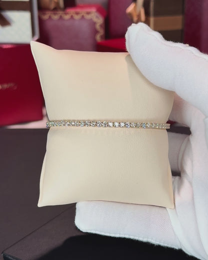 14k Rose Gold Lab Diamond Tennis Bracelet
