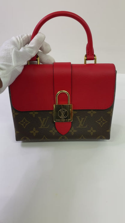 LOUIS VUITTON Locky BB, Caramel Brown, Cowhide Leather, Gold Hardware