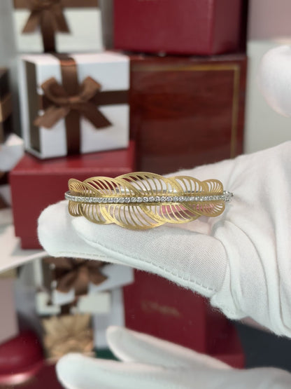 14k Rose Gold Pattern Bracelet