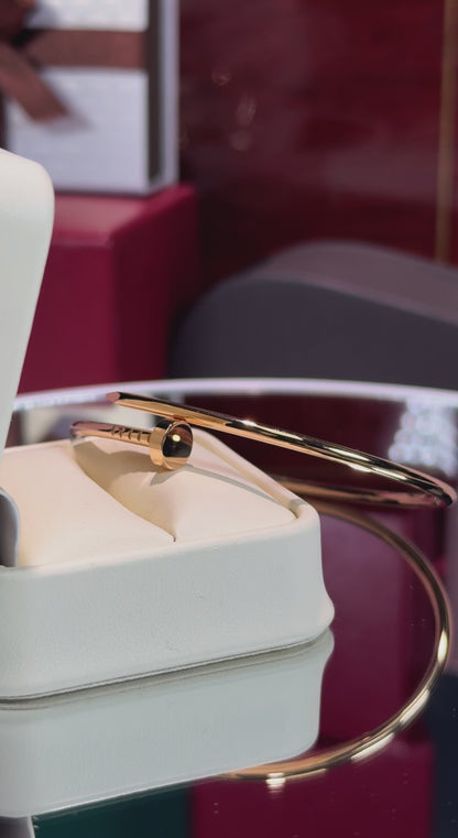 Cartier Juste un Clou Non-paved 18k Rose Gold Bracelet Small Model