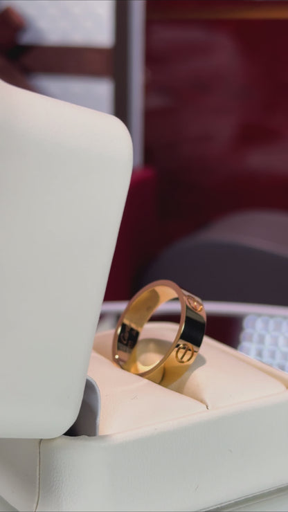 Cartier Love Ring 18k Yellow Gold Classic Model