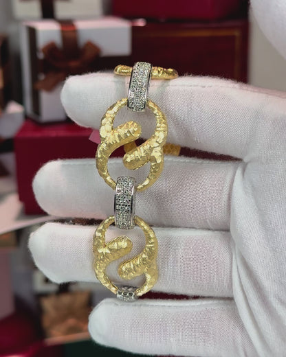 14k Yellow Gold "S" Bracelet