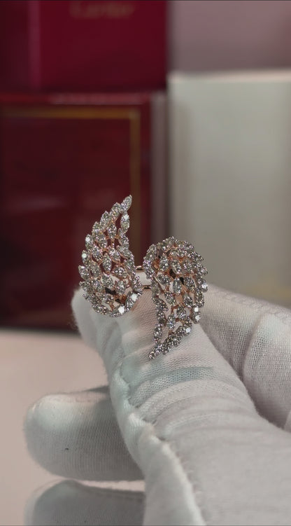 Angel Wings 14k Rose Gold Ring