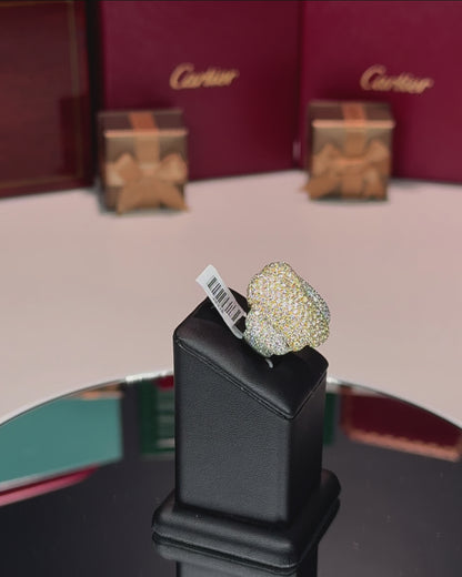 14k 2 Color Diamond Ring