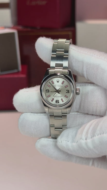 Rolex Oyster Perpetual 26mm White Dial 176200