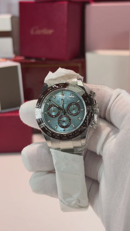 Rolex Cosmograph Daytona Platinum Ice Blue Dial 116506