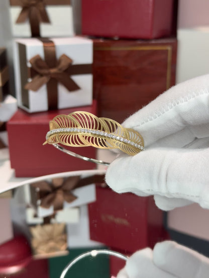 14k Rose Gold Pattern Bracelet