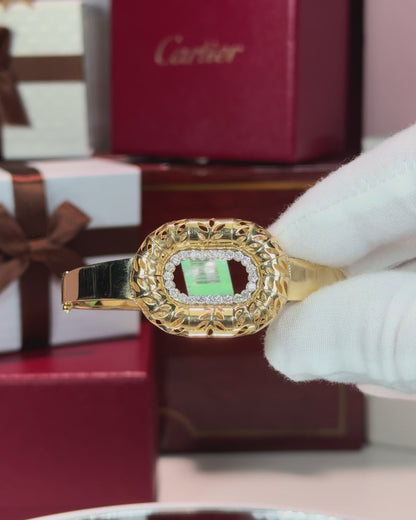 Rope Loop Diamond Bangle