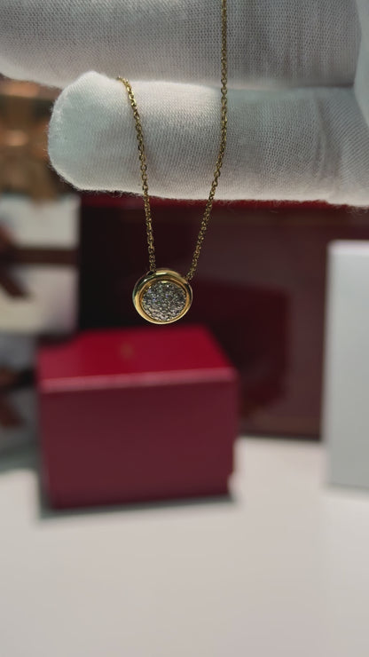 Diamond Pendant 14k Yellow Gold Necklace