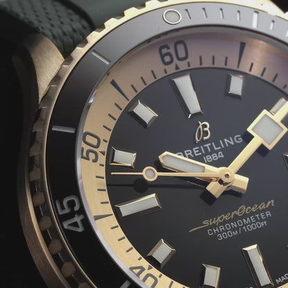 Breitling Green and Gold Dial N17375201L1S1