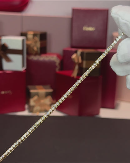 14k Rose Gold Lab Diamond Tennis Bracelet