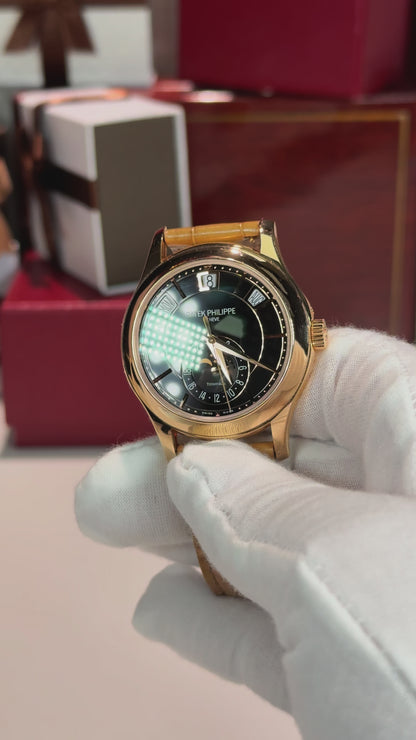 Patek Philippe Annual Calendar Tiffiny & Co. Dial Black Dial 5205R